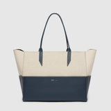 Metier - Incognito 36 Cabas Natural Linen Navy