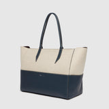 Metier - Incognito 36 Cabas Natural Linen Navy