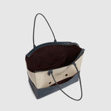Metier - Incognito 36 Cabas Natural Linen Navy