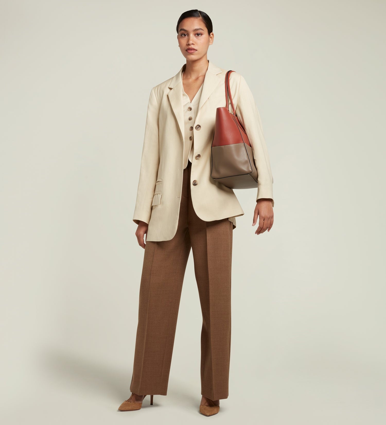 Metier - Incognito 36 Cabas Smooth Calfskin Sienna Taupe