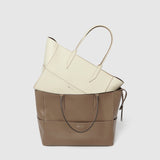 Métier - Incognito Small Cabas Bag Smooth Calfskin White Sand