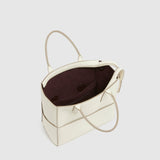 Metier - Incognito Cross Body Cabas Smooth Calfskin White Sand