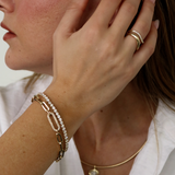 Kinn - Eternity Diana Tennis Bracelet 5ctw Yellow Gold
