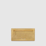 Metier - ISSIMO | Métier Inside Out Wallet Metallic Calfskin Gold