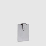 Metier - ISSIMO | Métier Small Wallet Metallic Calfskin Silver