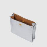 Metier - ISSIMO | Métier Stowaway Metallic Calfskin Silver