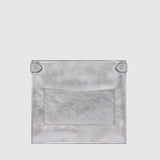 Metier - ISSIMO | Métier Stowaway Metallic Calfskin Silver