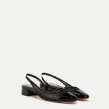 Veronica Beard - Cecile Rhinestone Mesh Cap - Toe Slingback