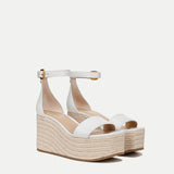 Veronica Beard - Gianna Raffia Wedge Sandal