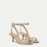 Veronica Beard - Darcelle Metallic Leather Sandal