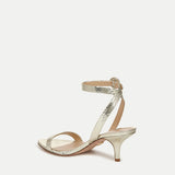 Veronica Beard - Darcelle Metallic Leather Sandal