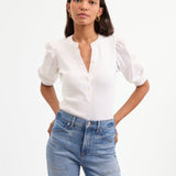 Veronica Beard - Coralee Puff-Sleeve Tee