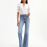 Veronica Beard - Coralee Puff-Sleeve Top