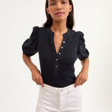 Veronica Beard - Coralee Puff-Sleeve Tee