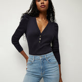 Veronica Beard - Dekalb Puff-Sleeve Top
