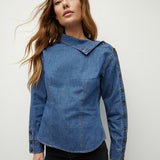 Veronica Beard - Fauri Asymmetrical Denim Shirt