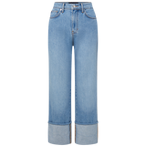 Veronica Beard - Dylan Cuffed Straight-Leg Jean
