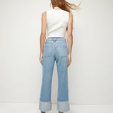 Veronica Beard - Dylan Cuffed Straight-Leg Jean