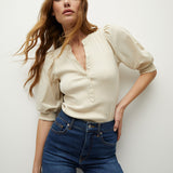 Veronica Beard - Coralee Puff-Sleeve Tee
