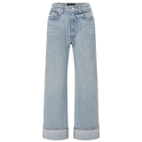Veronica Beard - Taylor Cuffed Cropped Wide-Leg Jean