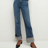 Veronica Beard - Dylan Cuffed Straight-Leg Jean