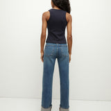 Veronica Beard - Dylan Cuffed Straight-Leg Jean