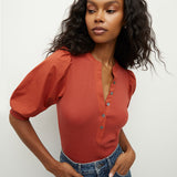 Veronica Beard - Coralee Puff-Sleeve Top