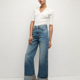 Veronica Beard - Taylor Cuffed Wide-Leg Jean