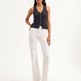 Veronica Beard - Hoorne Button-Down Tank Top