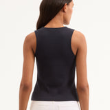 Veronica Beard - Hoorne Button-Down Tank Top