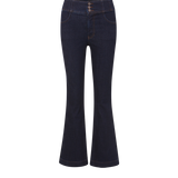 Veronica Beard - Carson Corset Waist Kick-Flare Jean