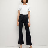 Veronica Beard - Carson Corset Waist Kick-Flare Jean