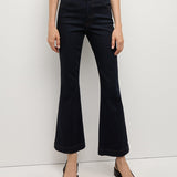 Veronica Beard - Carson Corset Waist Kick-Flare Jean