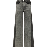 Veronica Beard - Taylor Two-Tone Wide-Leg Jean