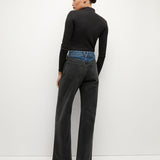 Veronica Beard - Taylor Two-Tone Wide-Leg Jean