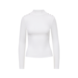 Veronica Beard - Nate Mockneck Top With Buttons
