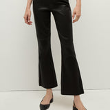 Veronica Beard - Carson Leather Kick-Flare Pant