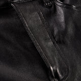 Veronica Beard - Carson Leather Kick-Flare Pant