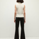 Veronica Beard - Carson Leather Kick-Flare Pant
