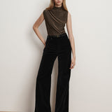 Veronica Beard - Taylor Velvet Wide-Leg Pant