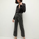 Veronica Beard - Dylan Rhinestone-Stripe Straight-Leg Jean