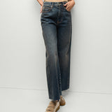 Veronica Beard - Taylor Cropped Wide-Leg Jean