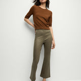 Veronica Beard - Carson Coated Off-Duty Kick-Flare Jean