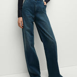 Veronica Beard - Taylor Slant-Pocket Wide-Leg Jean