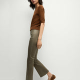 Veronica Beard - Carson Coated Off-Duty Kick-Flare Jean