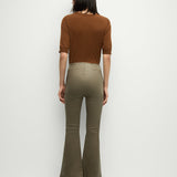 Veronica Beard - Carson Coated Off-Duty Kick-Flare Jean