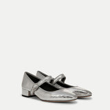 Veronica Beard - Cade Metallic Mary Jane Ballet Pump