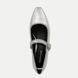Veronica Beard - Cade Metallic Mary Jane Ballet Pump