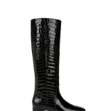 Veronica Beard - Cecile Croc-Embossed Tall Boot