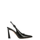Veronica Beard - Callie Croc-Embossed Slingback Pump